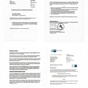 Permit pursuant to Section 34c of the Trade Regulation Act (GewO)